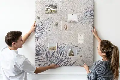 Palm Leaves Cork Pin Board