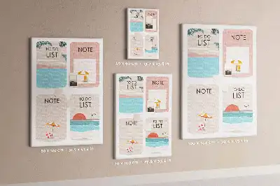 Cork Note Board Notes from the summer