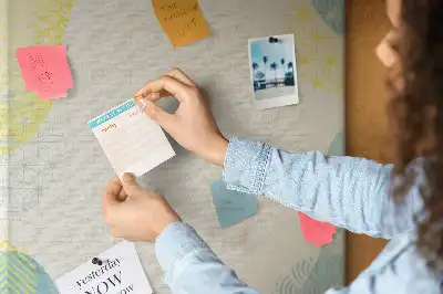 Wall cork memo board Decorative border