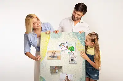Wall cork memo board Decorative border