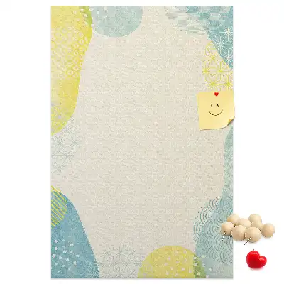 Wall cork memo board Decorative border