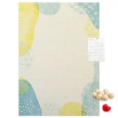 Wall cork memo board Decorative border