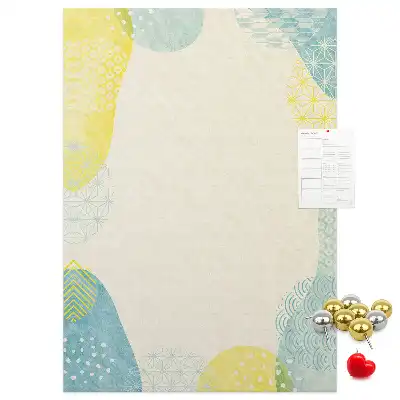 Wall cork memo board Decorative border