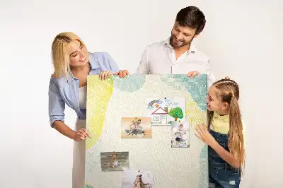 Wall cork memo board Decorative border