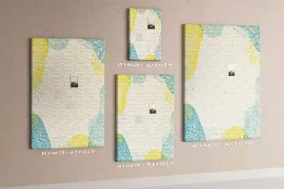 Wall cork memo board Decorative border