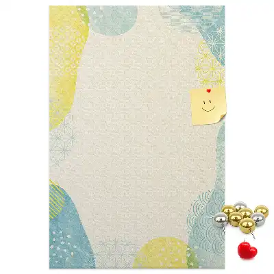 Wall cork memo board Decorative border