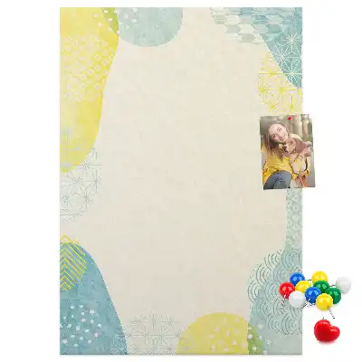 Wall cork memo board Decorative border