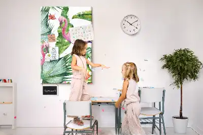 Cork Note Board Wild flamingo nature