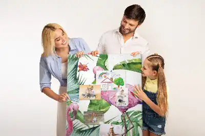 Wild Flamingo Nature Cork Note Board
