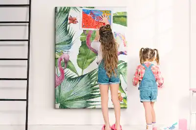 Cork Note Board Wild flamingo nature