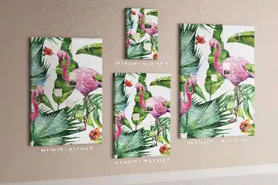 Cork Note Board Wild flamingo nature