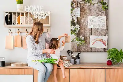 Daisy Patterned Wall Cork Memo Board