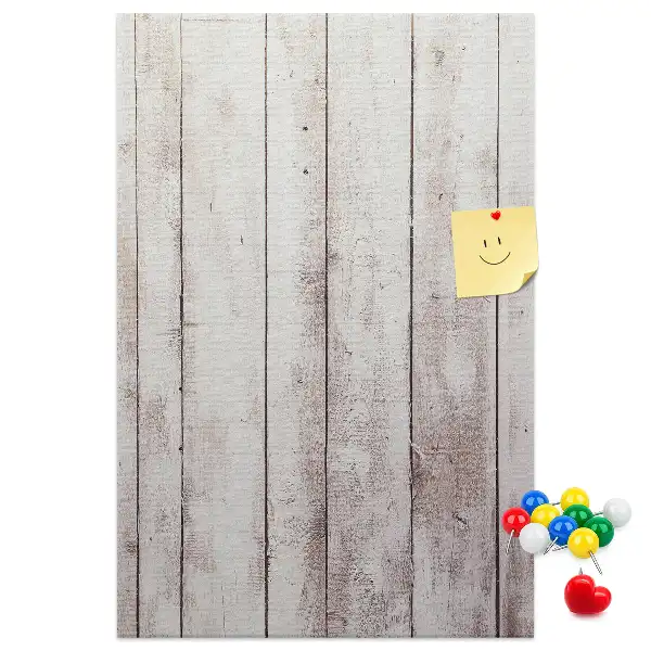 Wooden cork pin board