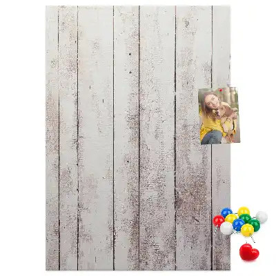 Wooden cork pin board
