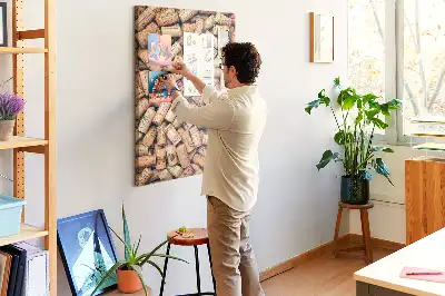 Cork Note Board Wine corks