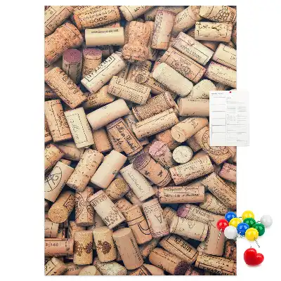 Cork Note Board Wine corks