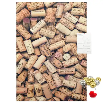 Cork Note Board Wine corks