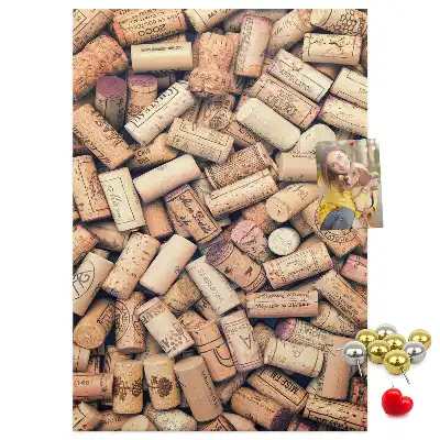 Cork Note Board Wine corks