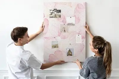 Flower Petal Shaped Wall Cork Memo Board
