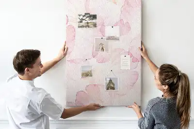 Flower Petal Shaped Wall Cork Memo Board