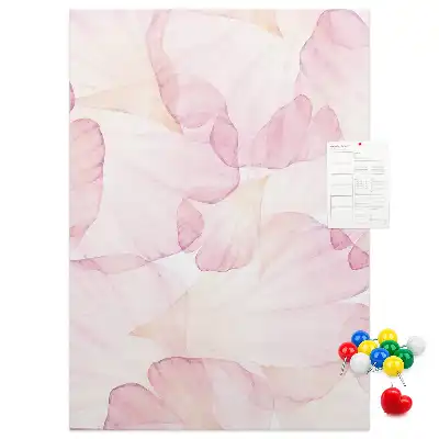 Flower Petal Shaped Wall Cork Memo Board