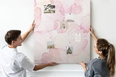 Flower Petal Shaped Wall Cork Memo Board