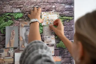 World Map Cork Memo Board