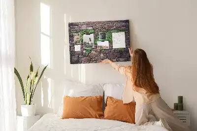 World Map Cork Memo Board