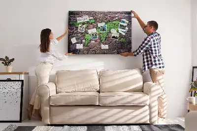 World Map Cork Memo Board