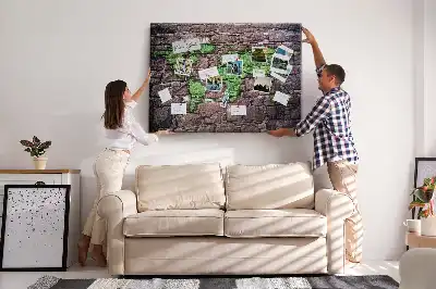 World Map Cork Memo Board