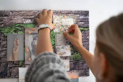 World Map Cork Memo Board