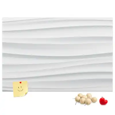 Printed Cork Board with Waves Texture