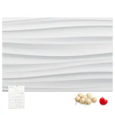 Printed Cork Board with Waves Texture