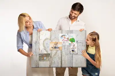 Printed Cork Memo Board with Love Lettering