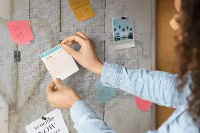 Printed Cork Memo Board with Love Lettering