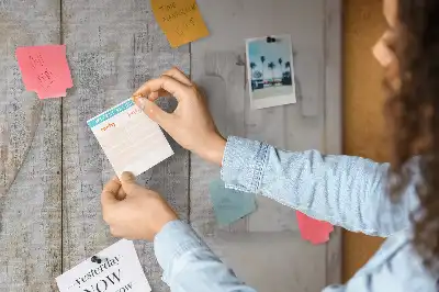 Printed Cork Memo Board with Love Lettering