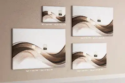 cork memo board with line abstraction design