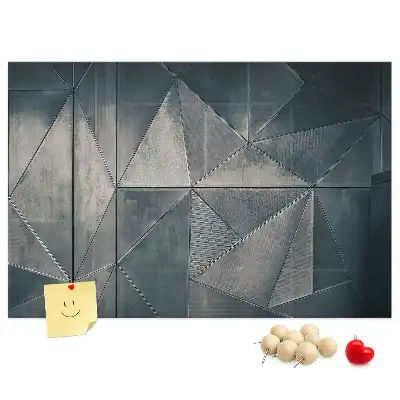 Metallic Abstraction Printed Cork Memo Board