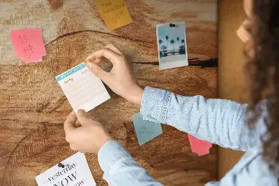 Printed cork board with wood texture