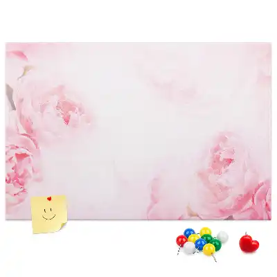 Blooming Flowers Printed Cork Memo Board