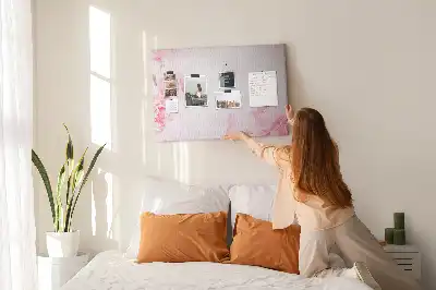 Printed Cork Memo Board Blooming flowers