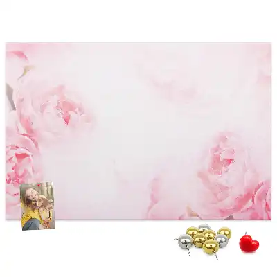 Blooming Flowers Printed Cork Memo Board