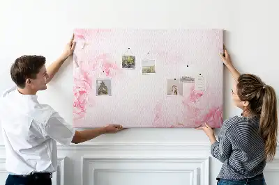 Printed Cork Memo Board Blooming flowers