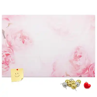 Printed Cork Memo Board Blooming flowers