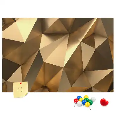 Cork memo board Triangles abstraction