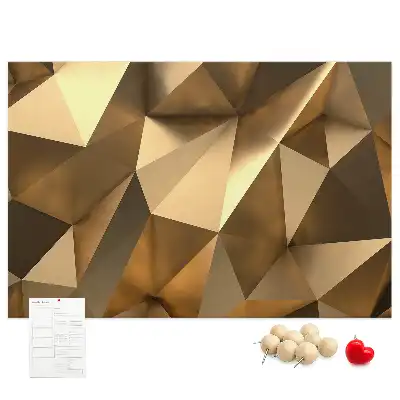Cork memo board Triangles abstraction