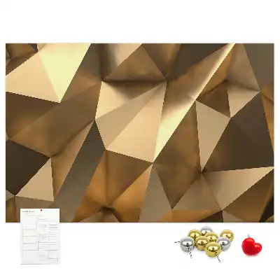 Cork memo board Triangles abstraction