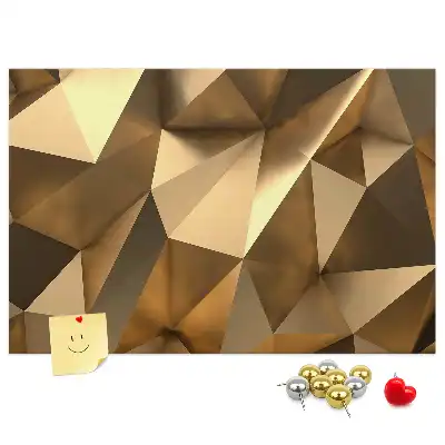 Cork memo board Triangles abstraction