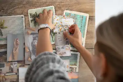 Printed Cork Board Polaroid photos