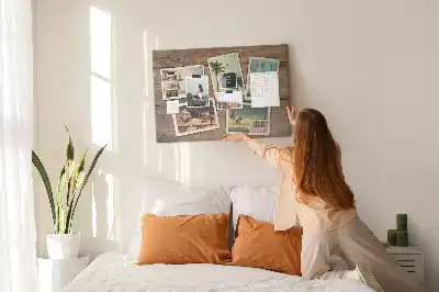 Printed Cork Board for Polaroid Photos